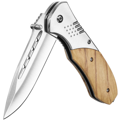 KEXMO Pocket Folding Knife - 3.46" Sharp Blade Tactical Pocket Knife with Clip, Glass Breaker - EDC Knives for Men Dad Women Hunting Survival Camping Fishing Hiking